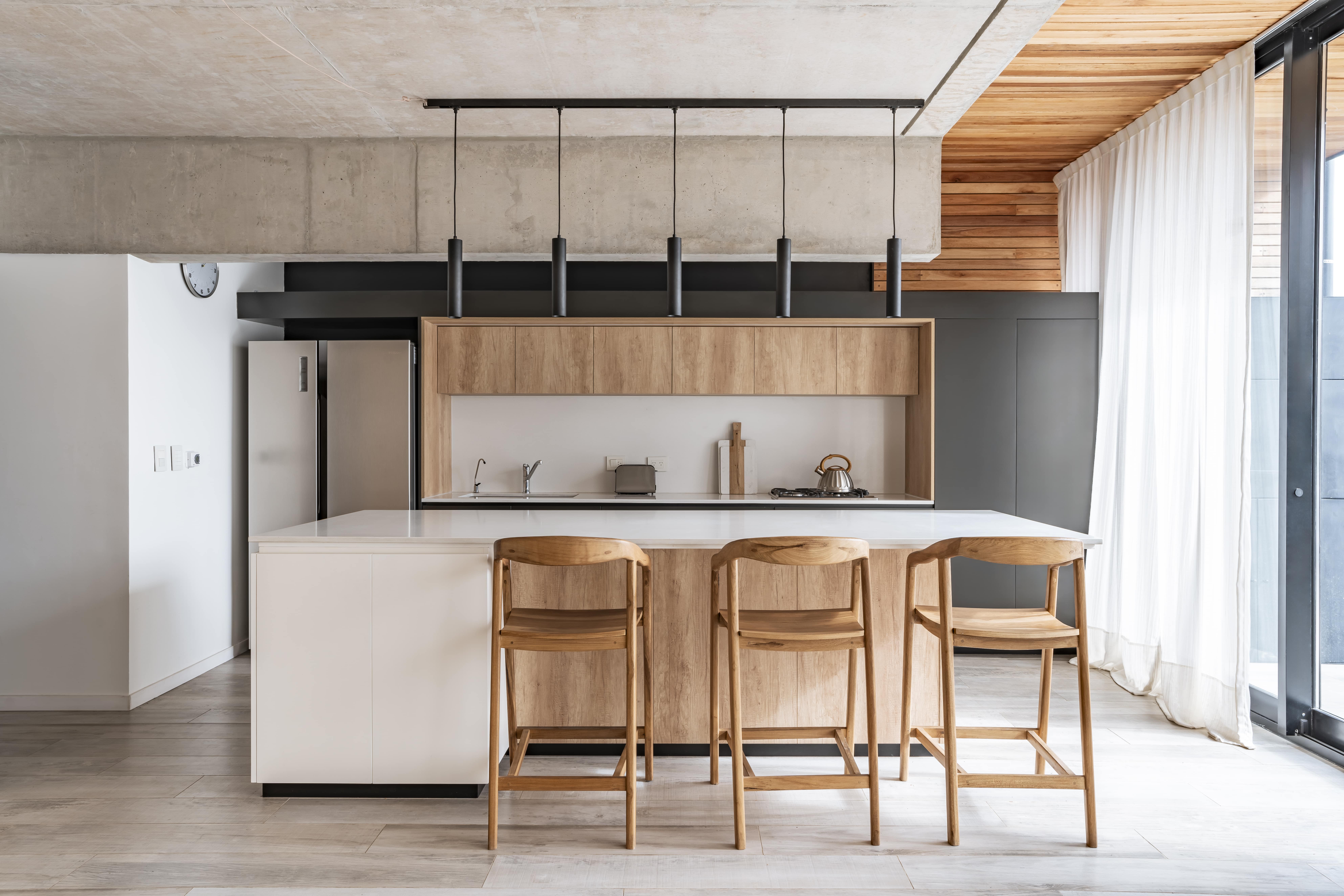 Cocina moderna con muebles a medida